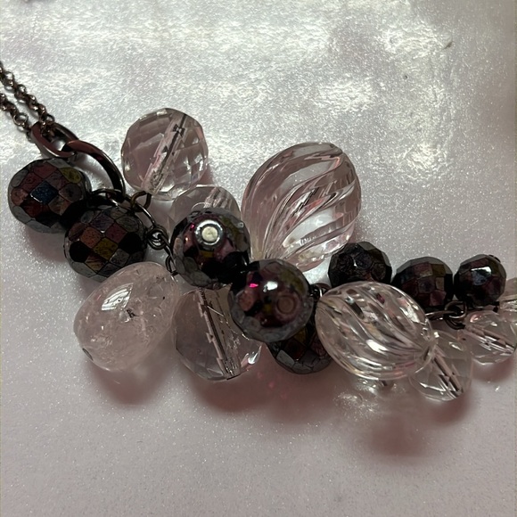 🖤WHITE HOUSE BLACK MARKET JEWELRY - NECKLACE & MATCHING EARRINGS - SPARKLES!💎 - Picture 2 of 14